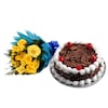 Buy Friends Forever Roses And Eggless Cake