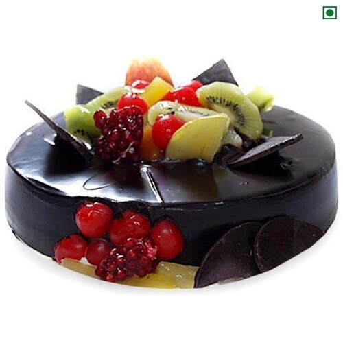 Buy Chocolate Fruits Eggless Cake
