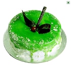 Kiwi Layered Eggless Cake