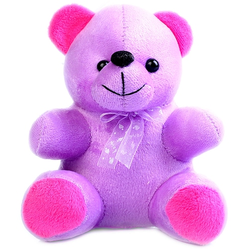 Large purple teddy store bear