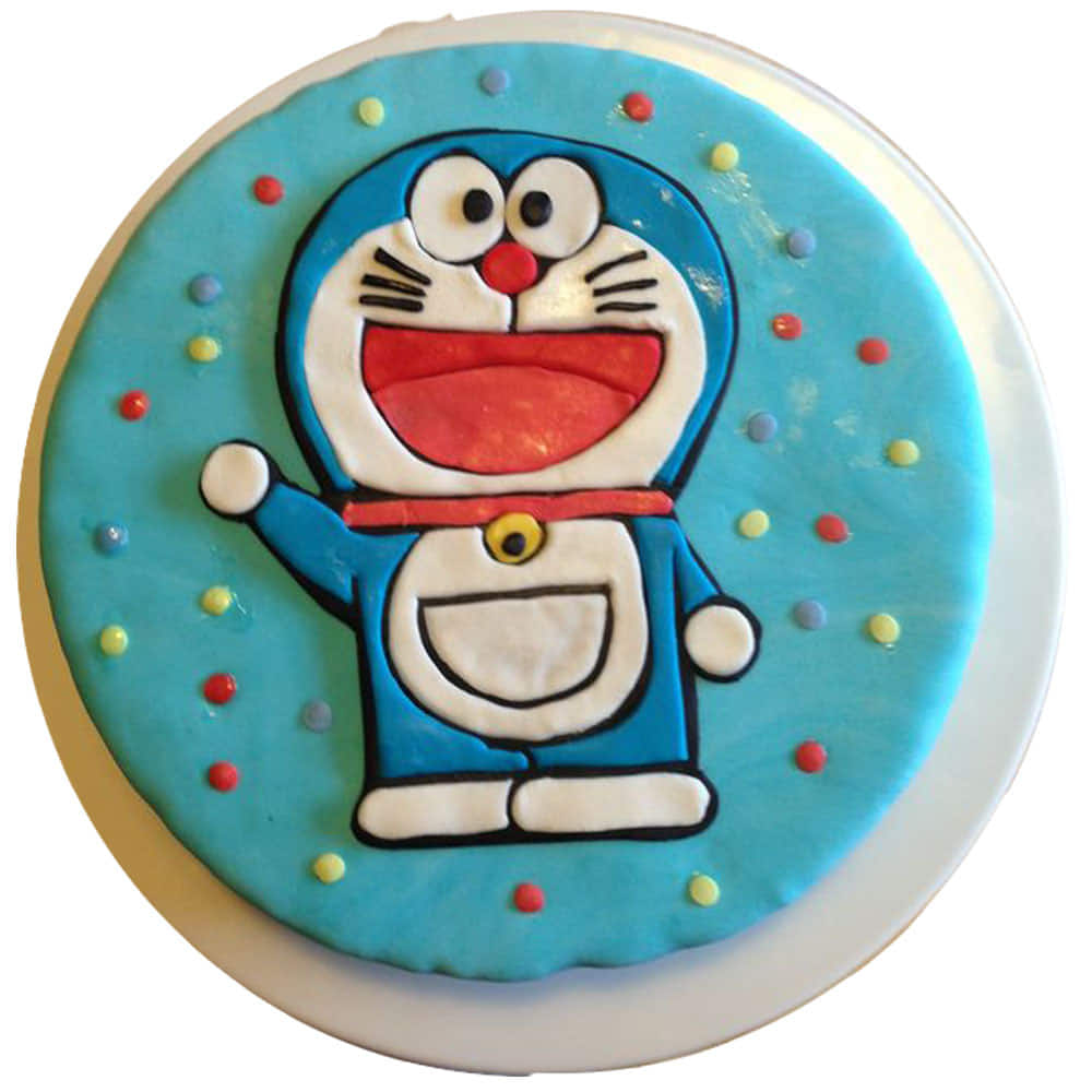 Buy Doraemon fondant theme cake for birthdays online at the best price