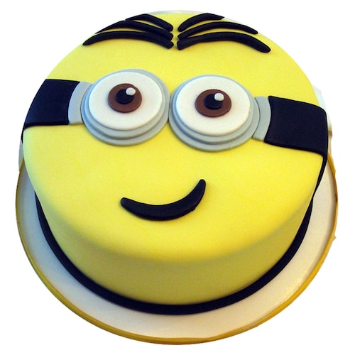 Buy Minion Smiling Fondant shape  cake