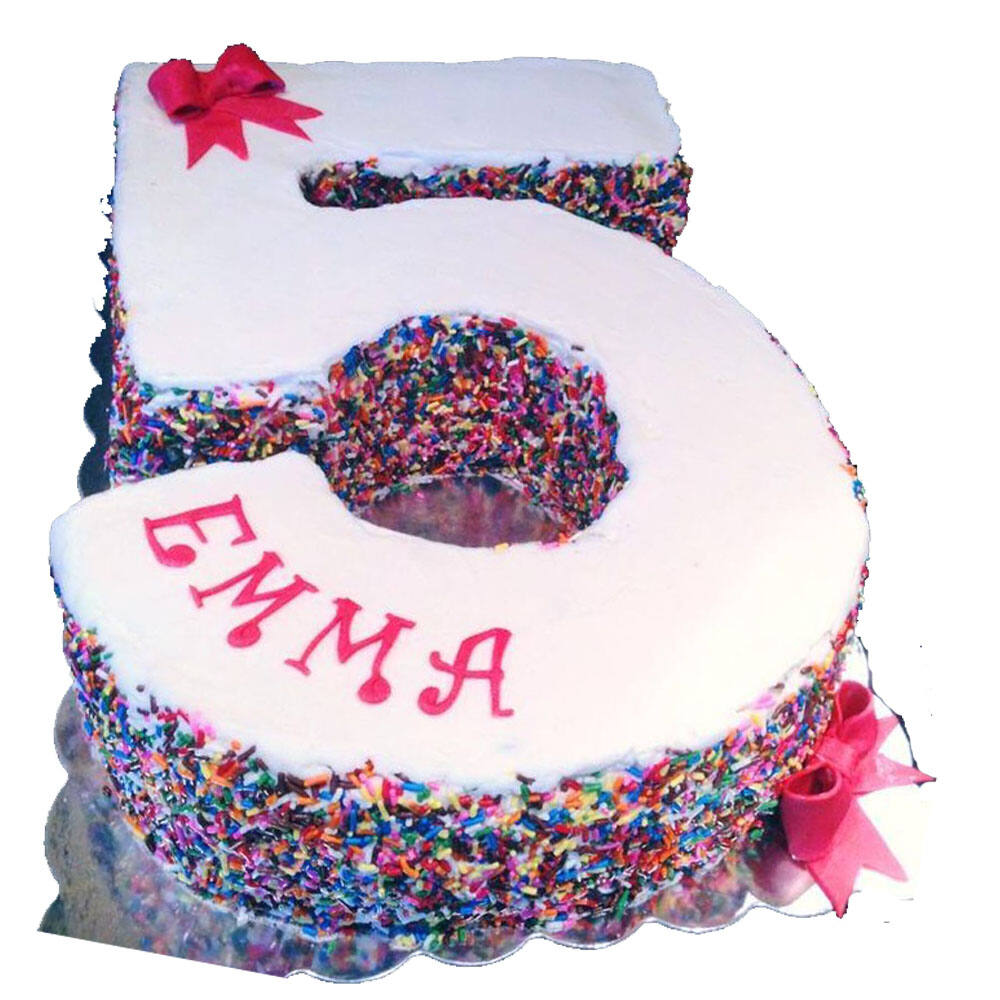 Custom Color Number Cake – Padoca Bakery