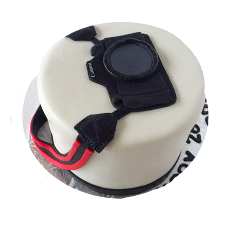 Black White Birthday Cake Photographer On Stock Photo 1050215672 |  Shutterstock