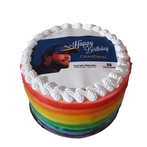 Buy Rainbow Photo Cake