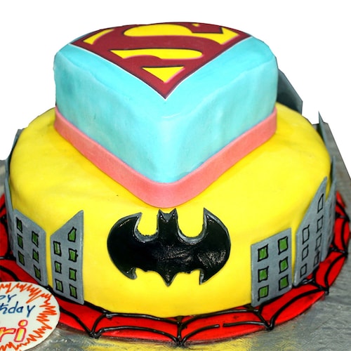 Buy Superman Batman  Cake