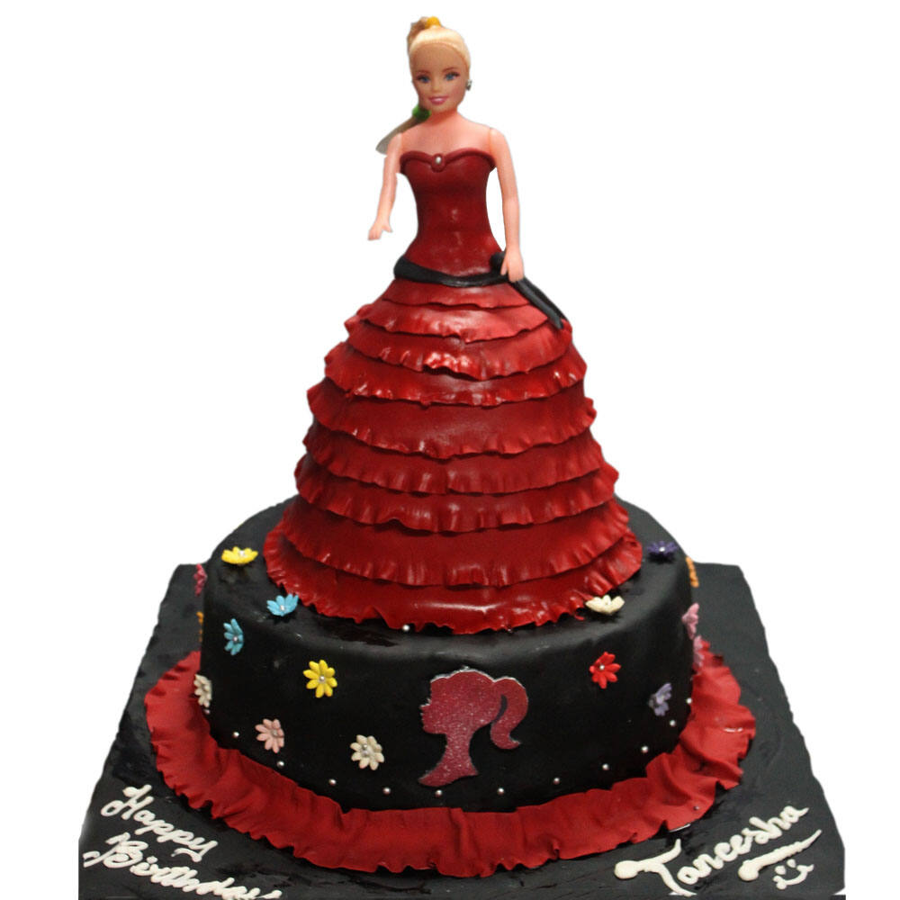 birthday cake with black barbie doll｜TikTok Search
