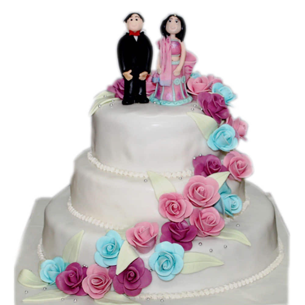 Beautiful Rose Design Cake delivery in India | Tasty Treat Cakes