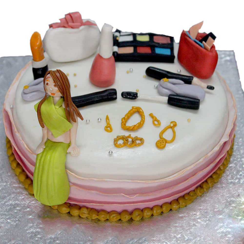 Makeup Kit Theme Cake – Cakes All The Way