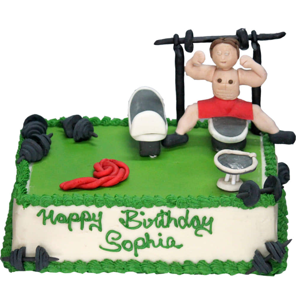 Weight Lifting Kettle Bell and Barbell Gym Cake – Sei Pâtisserie