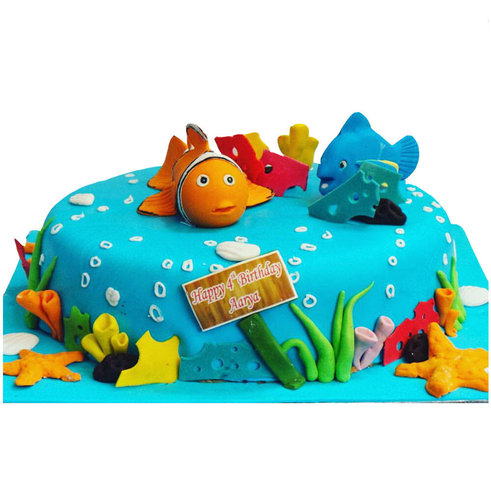 Finding Nemo Theme Birthday Cake