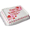 Buy Vanilla valentine day cake