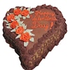 Buy Happy valentines day chocolate heart shape cake