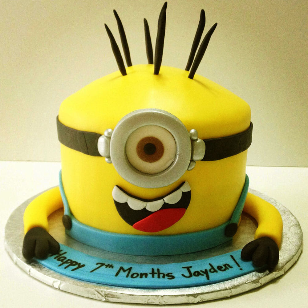 Order 1st Birthday Minion Cake Online, Early Morning Delivery- GiftzBag