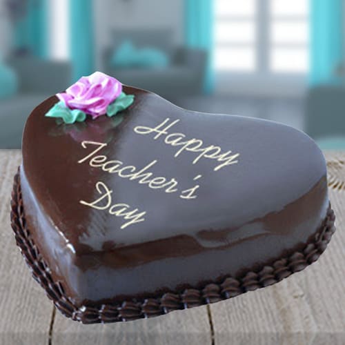 Buy Heart Shape Chocolate Cake for Teacher