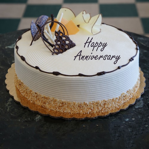 Buy Heartfelt Anniversary Cream Cake