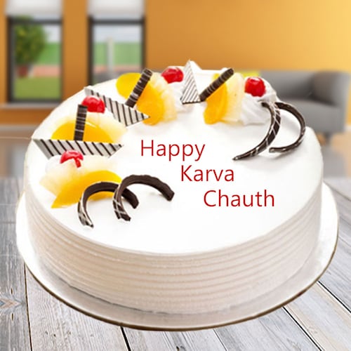 Buy Vanilla Karwachauth Cake
