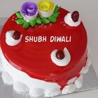 Strawberry Diwali Cake
