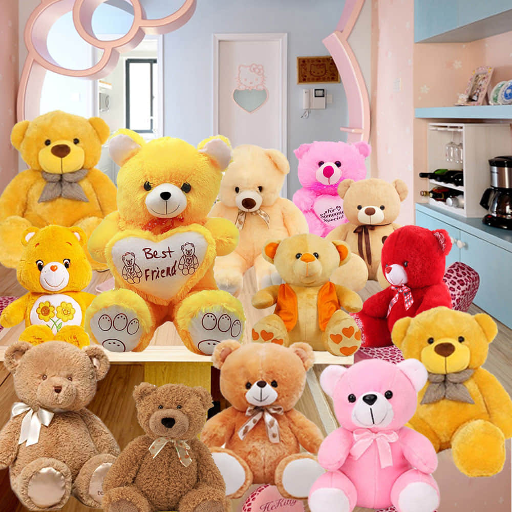 lot of teddy bears