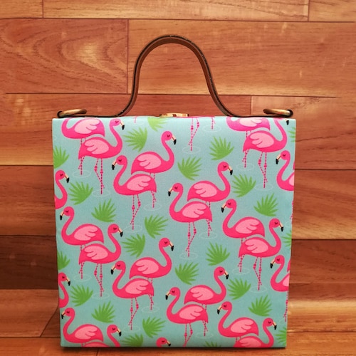 Buy Pink Flamingo Print Handbag