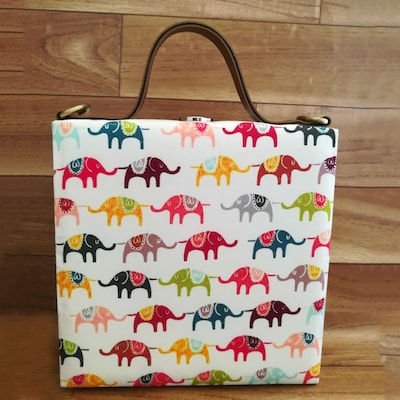 Elephant Print Handbag