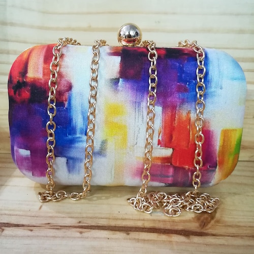 Buy Colorful Printed Clutch