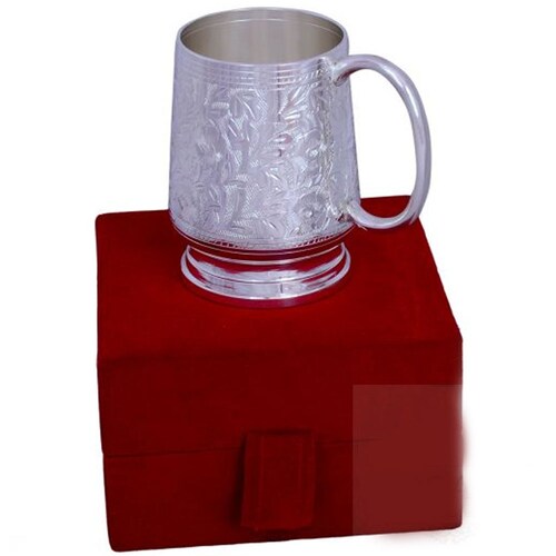 Buy Silver Plated Brass Coffee & Beer Mug