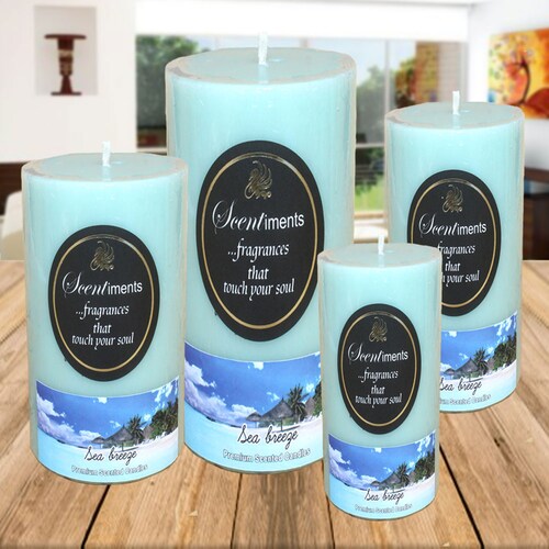 Buy Set of 4 Sea Breeze Candles