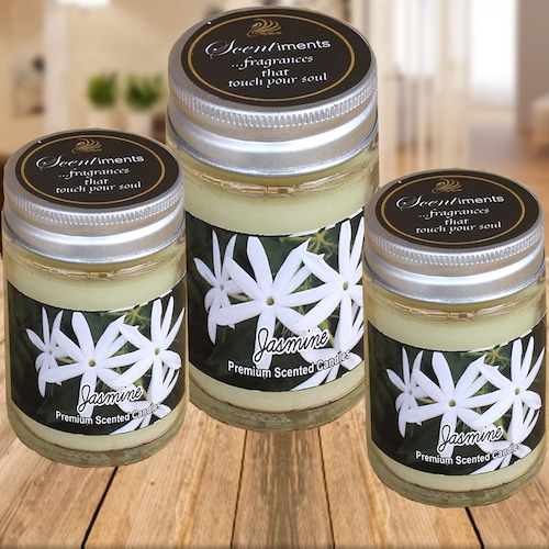 Buy Set of 3 Jasmine Scented Candles