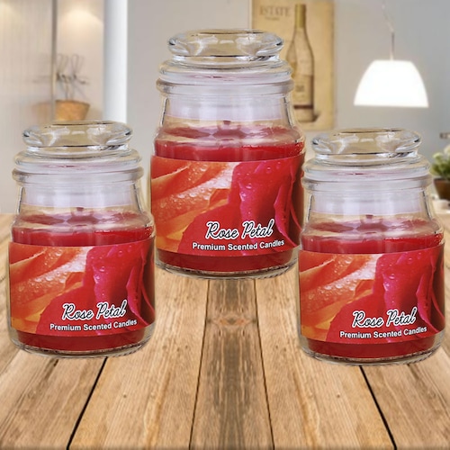 Buy Rose Petal Jar Candles
