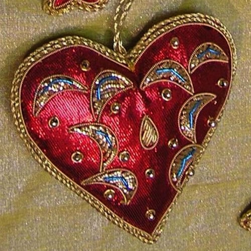 Buy Heart Shape Hanging Xmas Decoration