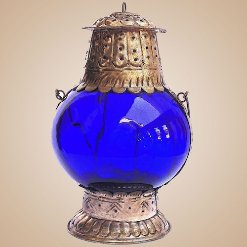 Buy Blue Glass Lantern