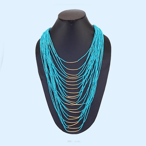 Buy Beautiful Blue String Necklace