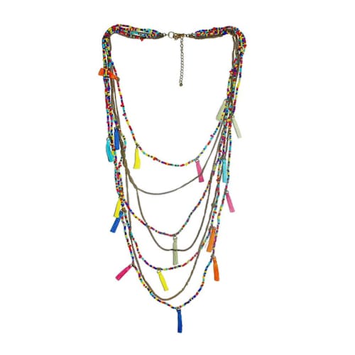 Buy Fashionable Multi Color Necklace