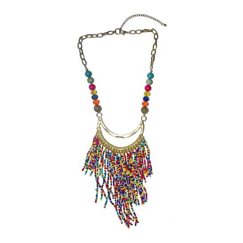 Buy Multi String Multi Color Necklace