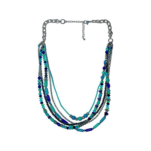 Buy Blue and Sky Blue Pearl Necklace