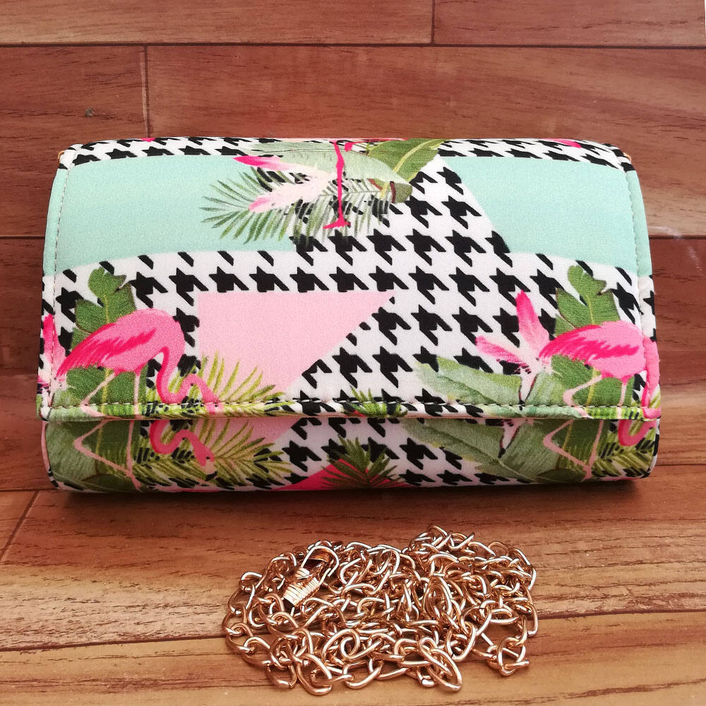 Amazon.com: EIdxcpe Women Genuine Leather Wallet Tropical Pink Flamingo  Pattern Print Long Wallet Clutch Purse with Zipper : Clothing, Shoes &  Jewelry