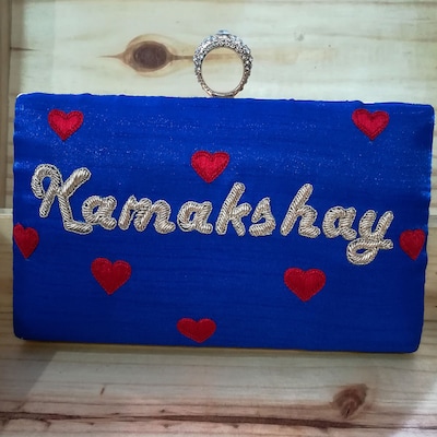 Red Heart Customized Clutch