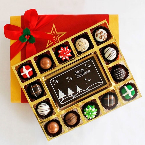 Buy Merry Christmas  Cheer with Belgian Chocolate Pralines