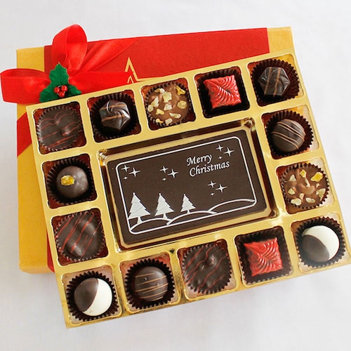 Buy Merry Christmas Cheer with Luxury Chocolate Truffles