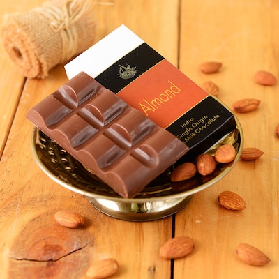 Artisanal Almond Milk Chocolate Bar Set of 2