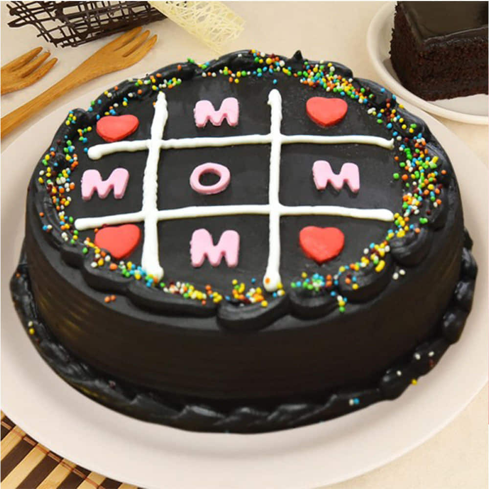 Maa Theme Eggless Photo Cake Delivery in Delhi NCR