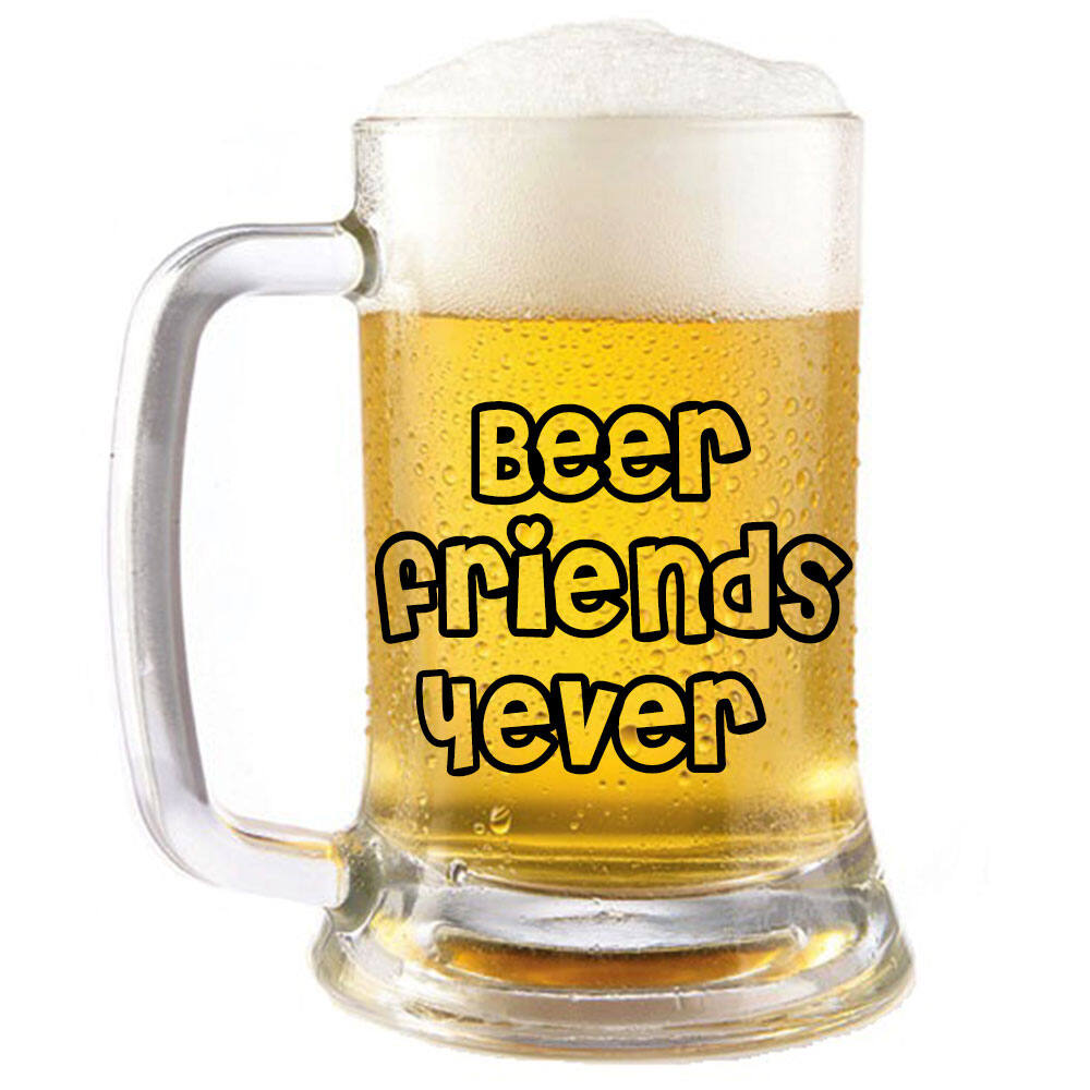 Personalized Brothers Make The Best Of Friends Glass Beer Mug Stein Br –  Julies Heart