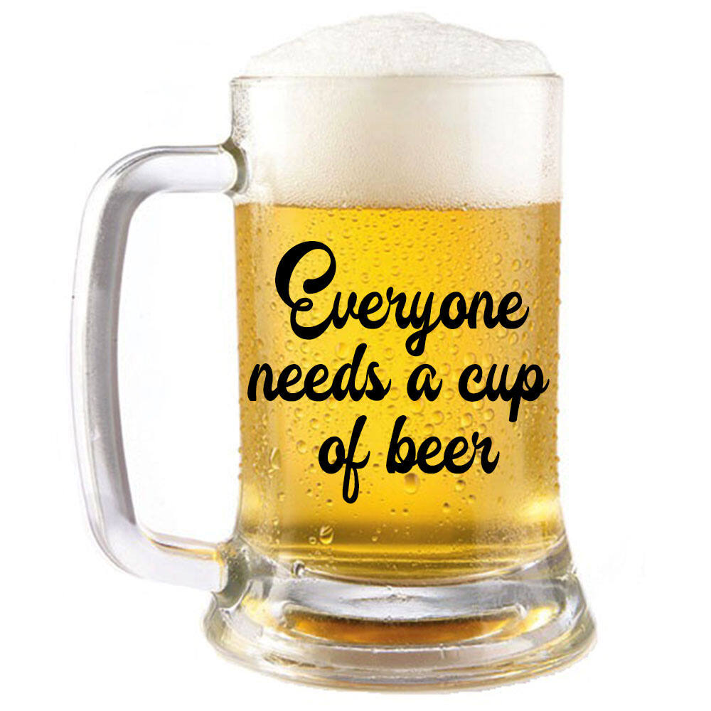 Buy ARTBUG You Makes Me Happy Quote Printed Beer Mug/Glass - Gift for Beer  Lover Husband Father Friends on Birthday - 470ml Online at Low Prices in  India - Amazon.in