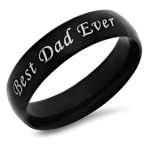 Buy Personalised Best Dad Ring