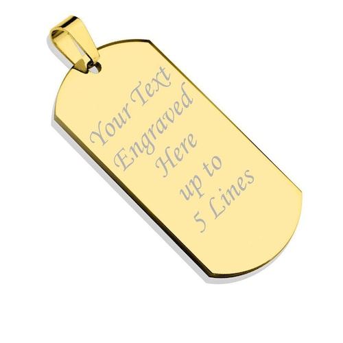 Buy Personalised Gold Plated Pendant