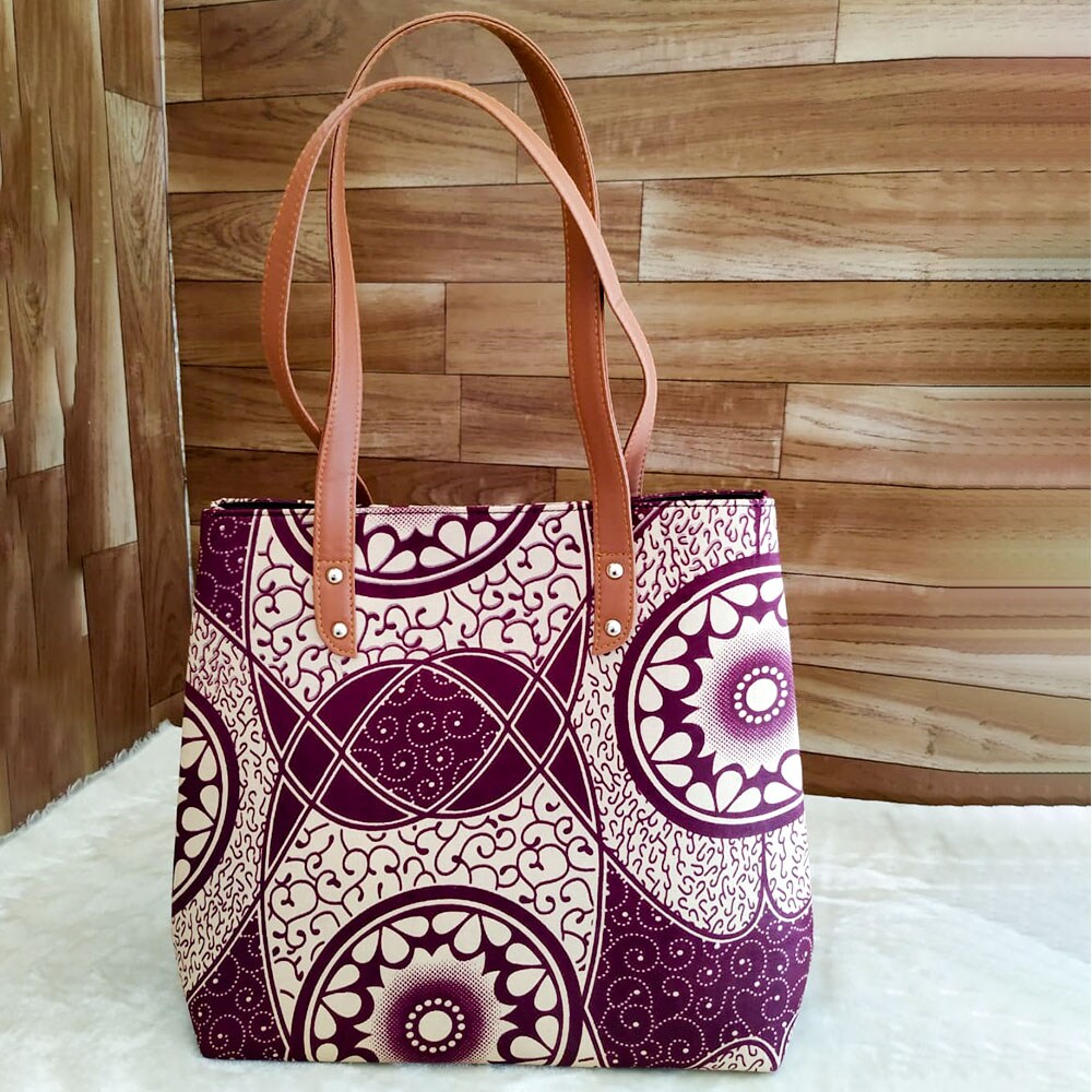Purple Gradient Print Handbag | Winni