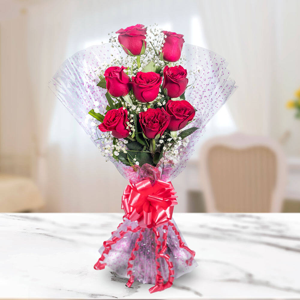 Blushing Fluers Flower Gift Box | Flower Box & Basket | Eska Creative  Gifting