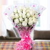 Buy You And Me White Roses Bunch