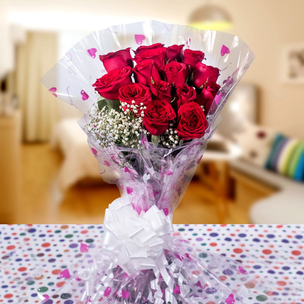 My Love Red Roses Bunch